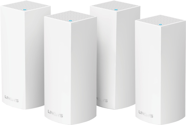 Linksys Velop tri-band Mesh Wifi (4-pack wit) van het merk Linksys en de categorie routers