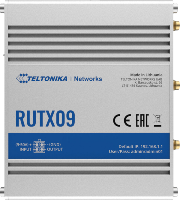 Teltonika RUTX09 van het merk Teltonika en de categorie routers