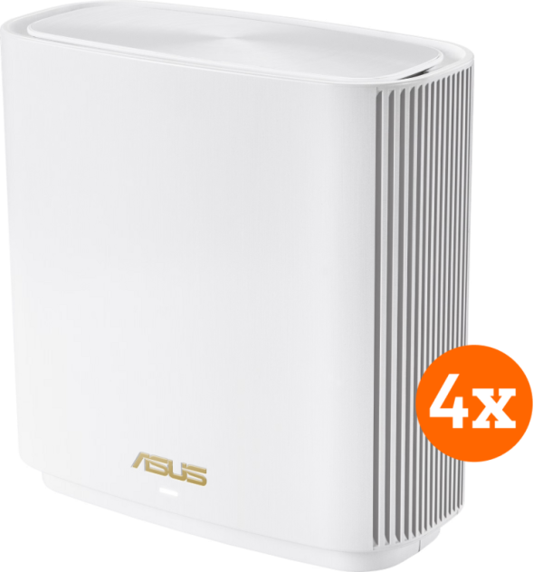 Asus ZenWifi AX XT8 Mesh Wifi 6 (4-pack wit) van het merk Asus en de categorie routers