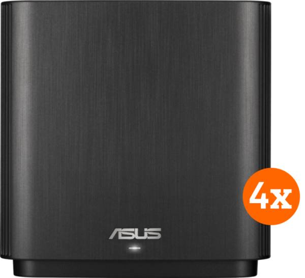 Asus ZenWifi AX XT8 Mesh Wifi 6 (4-pack zwart) van het merk Asus en de categorie routers
