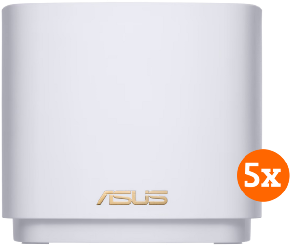 Asus ZenWiFi AX Mini XD4 Mesh Wifi 6 (5-pack wit) van het merk Asus en de categorie routers