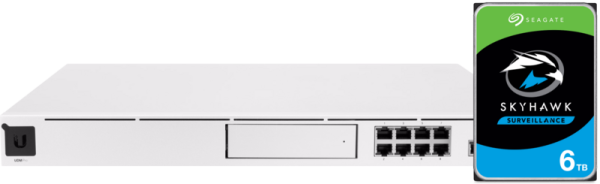 Ubiquiti UniFi Dream Machine Pro + Seagate Skyhawk 6TB HDD van het merk Ubiquiti en de categorie routers