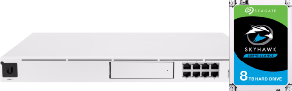 Ubiquiti UniFi Dream Machine Pro + Seagate Skyhawk 8TB HDD van het merk Ubiquiti en de categorie routers