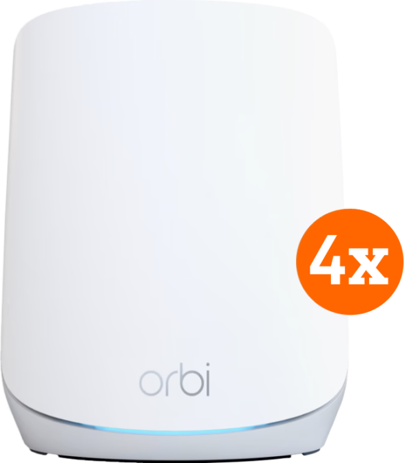 Netgear Orbi RBK763s Mesh Wifi 6 (4-pack) van het merk Netgear en de categorie routers